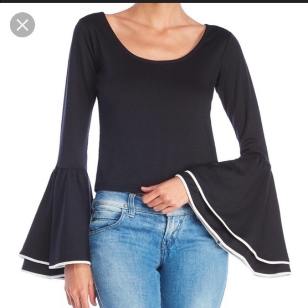 Stunning Ronny Kobo bell sleeve top
